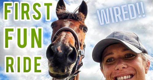 FIRST EVER FUN RIDE | Go Pro Head Cam Footage | Lots of Galloping and Jumping